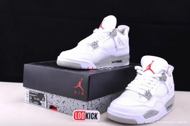 Official Maikesneakers White Retro Jordan (2021) 4 CT8527-100 Oreo 0701